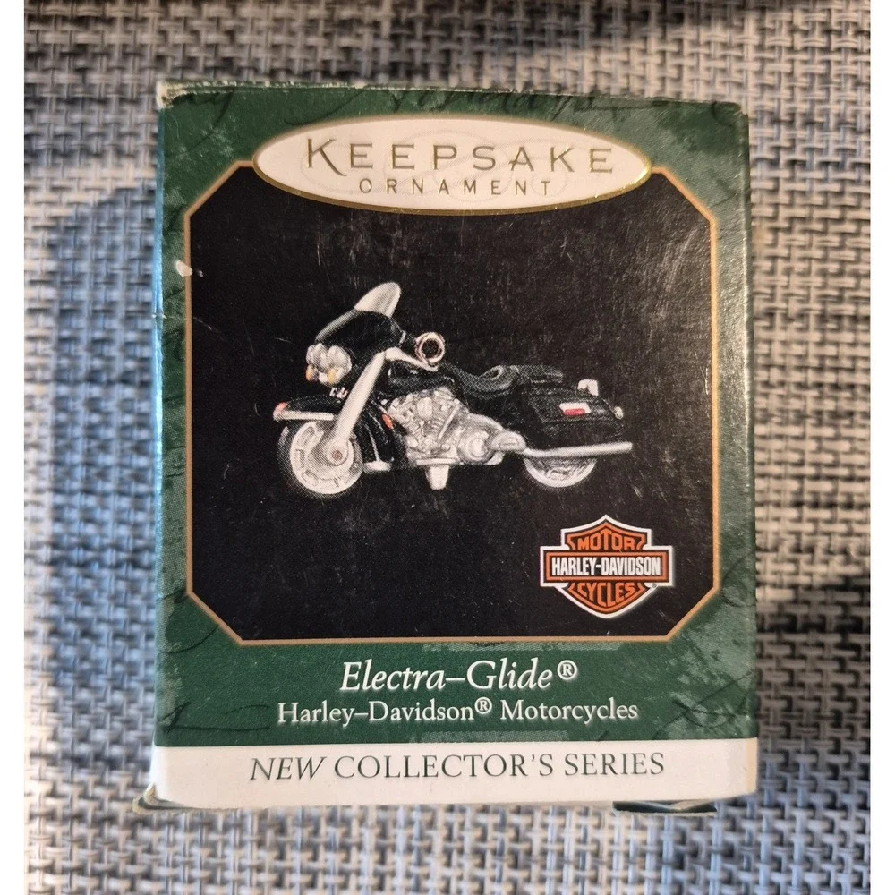 Hallmark Keepsake Miniature Harley Davidson Christmas Ornaments Lot Of 4 1999-03